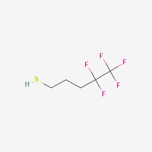 4,4,5,5,5-Pentafluoropentane-1-thiol chemical structure (CAS 148757-88-4)