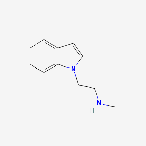 2-(1H-Indol-1-yl)-N-methylethanamine chemical structure (CAS 148806-52-4)