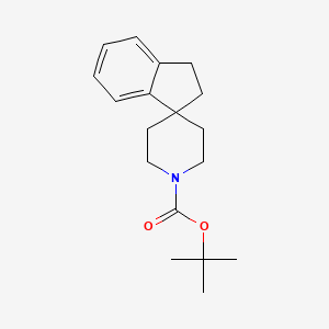 tert-Butyl 2,3-dihydrospiro[indene-1,4'-piperidine]-1'-carboxylate chemical structure (CAS 148835-99-8)