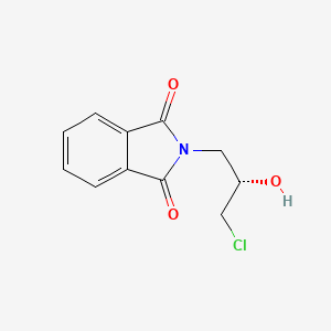 (S)-2-(3-Chloro-2-hydroxypropyl)isoindoline-1,3-dione chemical structure (CAS 148857-42-5)