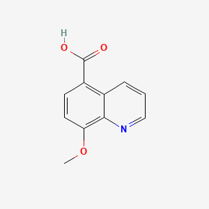 8-Methoxyquinoline-5-carboxylic acid chemical structure (CAS 148887-46-1)
