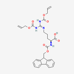 Fmoc-Arg(Alloc)2-OH chemical structure (CAS 148893-34-9)