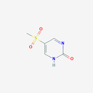 5-(Methylsulfonyl)pyrimidin-2(1H)-one chemical structure (CAS 1489068-64-5)