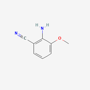 2-Amino-3-methoxybenzonitrile chemical structure (CAS 148932-68-7)
