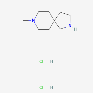 8-Methyl-2,8-diazaspiro[4.5]decane dihydrochloride chemical structure (CAS 1489508-12-4)