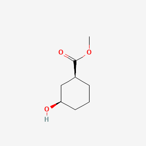 Methyl (1S,3R)-3-hydroxycyclohexane-1-carboxylate chemical structure (CAS 149055-86-7)