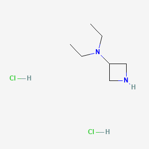N,N-Diethylazetidin-3-amine dihydrochloride chemical structure (CAS 149088-16-4)
