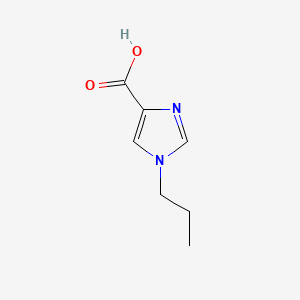 1-Propyl-1H-imidazole-4-carboxylic acid chemical structure (CAS 149096-35-5)