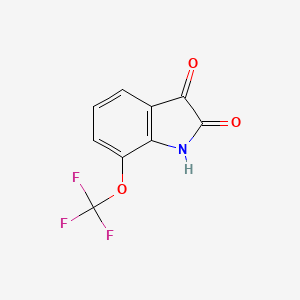 7-Trifluoromethoxyisatin chemical structure (CAS 149125-30-4)