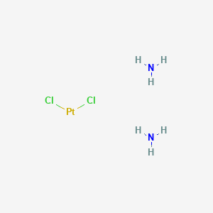 trans-Dichlorodiamineplatinum(II) chemical structure (CAS 14913-33-8)