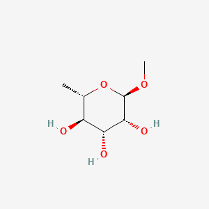 (2R,3R,4R,5R,6S)-2-Methoxy-6-methyltetrahydro-2H-pyran-3,4,5-triol chemical structure (CAS 14917-55-6)