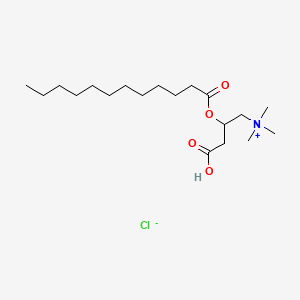 DL-Lauroylcarnitine Chloride chemical structure (CAS 14919-37-0)