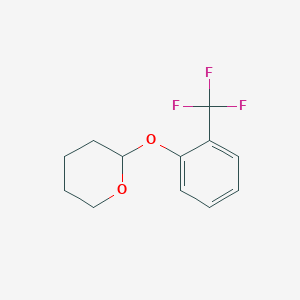 2-(2-(Trifluoromethyl)phenoxy)tetrahydro-2H-pyran chemical structure (CAS 149209-47-2)