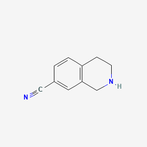 1,2,3,4-Tetrahydroisoquinoline-7-carbonitrile chemical structure (CAS 149355-52-2)