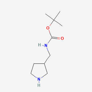 3-Boc-aminomethyl-pyrrolidine chemical structure (CAS 149366-79-0)