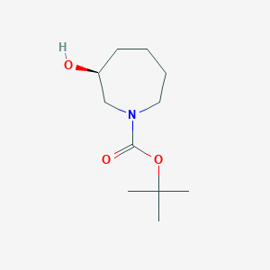 (S)-tert-Butyl 3-hydroxyazepane-1-carboxylate chemical structure (CAS 1493732-95-8)