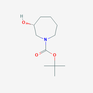 (R)-tert-Butyl 3-hydroxyazepane-1-carboxylate chemical structure (CAS 1493733-00-8)