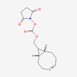 rel-((1R,8S,9r)-Bicyclo[6.1.0]non-4-yn-9-yl)methyl (2,5-dioxopyrrolidin-1-yl) carbonate chemical structure (CAS 1493802-77-9)
