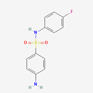 4-Amino-N-(4-fluorophenyl)benzenesulfonamide chemical structure (CAS 1494-85-5)