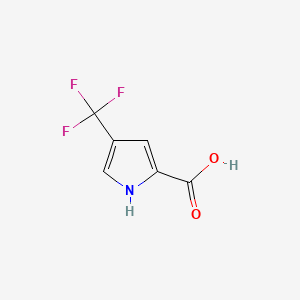 4-(Trifluoromethyl)-1H-pyrrole-2-carboxylic acid chemical structure (CAS 149427-58-7)