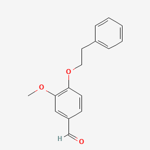 3-Methoxy-4-phenethoxybenzaldehyde chemical structure (CAS 149428-74-0)