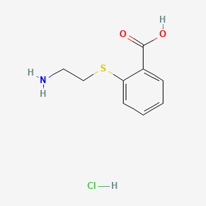 2-((2-Aminoethyl)thio)benzoic acid hydrochloride chemical structure (CAS 14943-94-3)