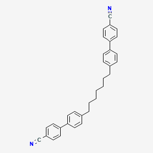 4',4'''-(Heptane-1,7-diyl)bis(([1,1'-biphenyl]-4-carbonitrile)) chemical structure (CAS 149430-73-9)