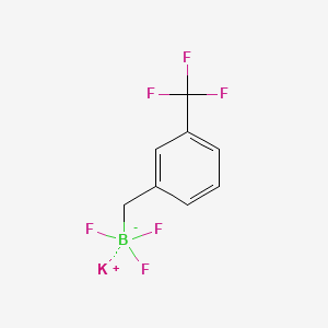 Potassium trifluoro(3-(trifluoromethyl)benzyl)borate chemical structure (CAS 1494466-25-9)