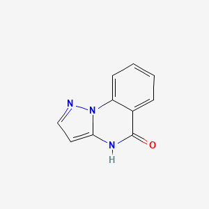 4H,5H-Pyrazolo[1,5-a]quinazolin-5-one chemical structure (CAS 1494669-12-3)