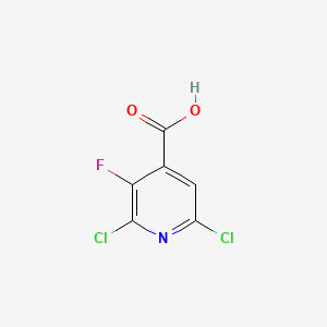 2,6-Dichloro-3-fluoroisonicotinic acid chemical structure (CAS 149468-00-8)