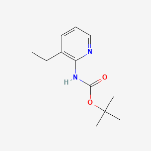 tert-Butyl (3-ethylpyridin-2-yl)carbamate chemical structure (CAS 149489-03-2)