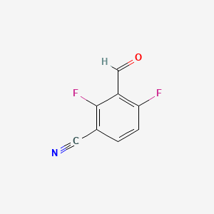 2,4-Difluoro-3-formylbenzonitrile chemical structure (CAS 149489-14-5)
