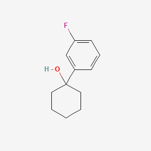 1-(3-Fluorophenyl)cyclohexanol chemical structure (CAS 1496-35-1)