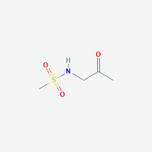 N-(2-Oxopropyl)methanesulfonamide chemical structure (CAS 1496148-77-6)