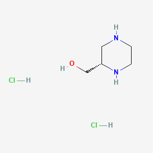 (S)-Piperazin-2-ylmethanol dihydrochloride chemical structure (CAS 149629-73-2)