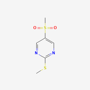 5-(Methylsulfonyl)-2-(methylthio)pyrimidine chemical structure (CAS 1496505-01-1)