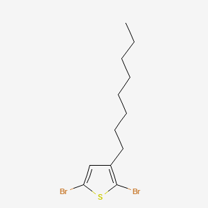 2,5-Dibromo-3-octylthiophene chemical structure (CAS 149703-84-4)