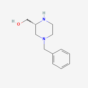 (R)-4-Benzyl-2-hydroxymethylpiperazine chemical structure (CAS 149715-46-8)