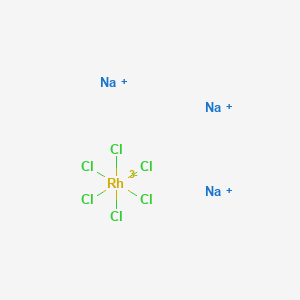 Sodium hexachlororhodate(III) chemical structure (CAS 14972-70-4)