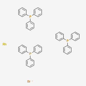 Bromotris(triphenylphosphine)rhodium(I) chemical structure (CAS 14973-89-8)