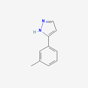 3-(m-Tolyl)-1H-pyrazole chemical structure (CAS 149739-36-6)