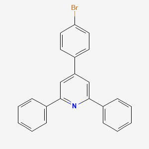 4-(4-Bromophenyl)-2,6-diphenylpyridine chemical structure (CAS 1498-81-3)
