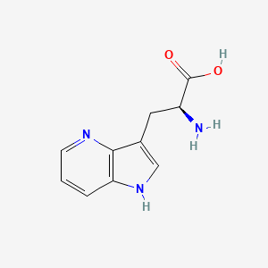 (S)-2-Amino-3-(1H-pyrrolo[3,2-b]pyridin-3-yl)propanoic acid chemical structure (CAS 149818-23-5)