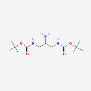 Di-tert-butyl (2-aminopropane-1,3-diyl)dicarbamate chemical structure (CAS 149876-86-8)