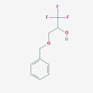 3-(Benzyloxy)-1,1,1-trifluoropropan-2-ol chemical structure (CAS 149902-20-5)