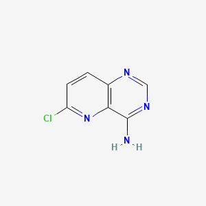 6-Chloropyrido[3,2-d]pyrimidin-4-amine chemical structure (CAS 1499166-63-0)
