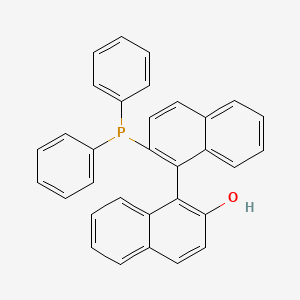 (R)-2'-(Diphenylphosphino)-[1,1'-binaphthalen]-2-ol chemical structure (CAS 149917-88-4)