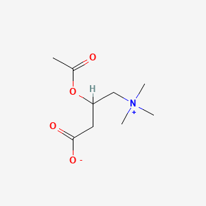 3-Acetoxy-4-(trimethylammonio)butanoate chemical structure (CAS 14992-62-2)