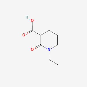1-Ethyl-2-oxopiperidine-3-carboxylic acid chemical structure (CAS 1499320-47-6)