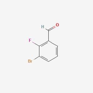 3-Bromo-2-fluorobenzaldehyde chemical structure (CAS 149947-15-9)